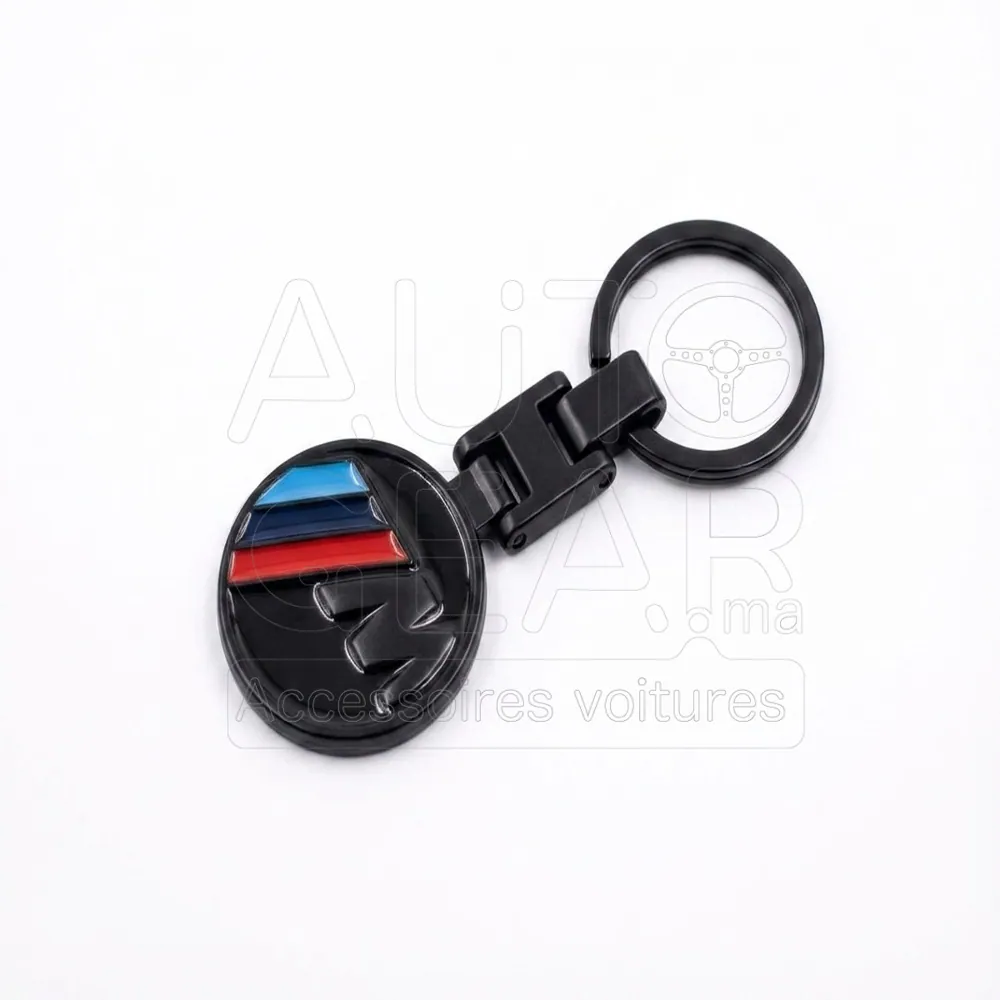 Porte-clé BMW M Performance Noir Mat avec Logo M