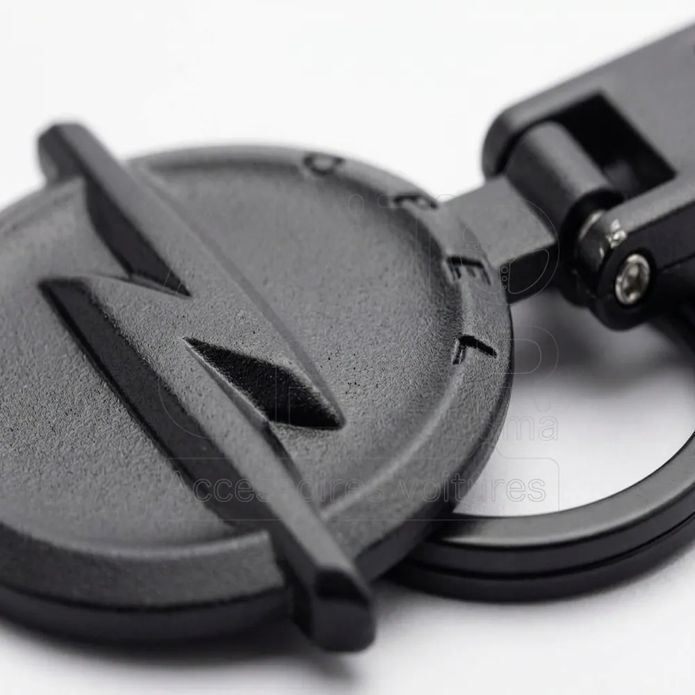 Porte-clé Opel Noir Mat vue 3