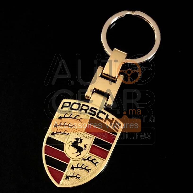 Porte-clé Logo Porsche vue 4