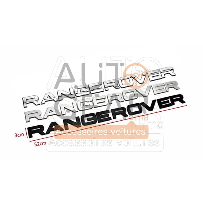 Range Rover Logo Emblème de Lettres Avant ou Arrière vue 3