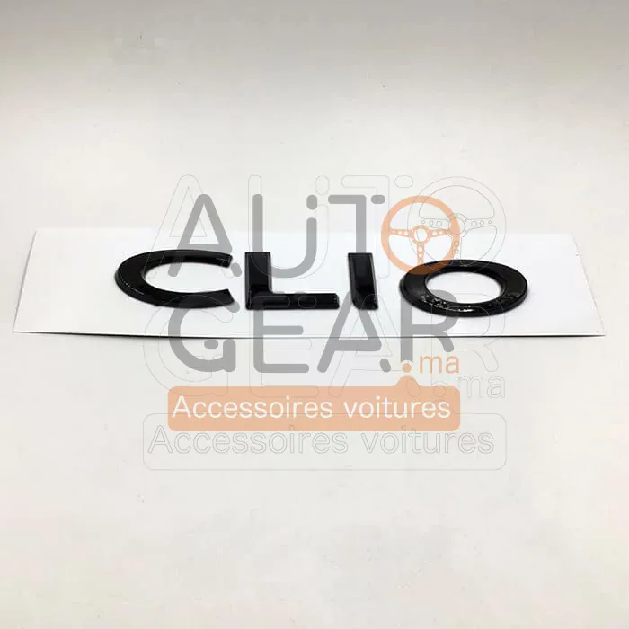 Renault Clio 2 3 4 Logo Emblème Coffre Chrome et Noir vue 4