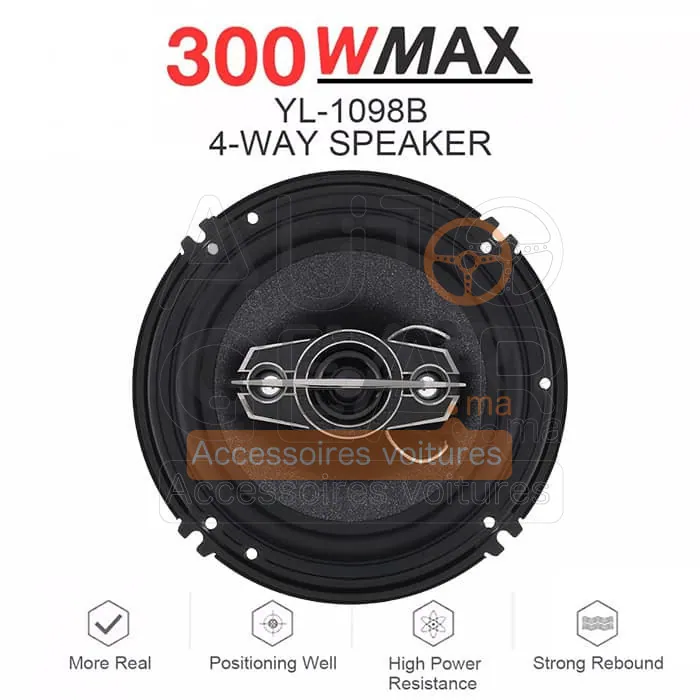 Haut-Parleurs Voiture S100 CX170C 4 Voies Coaxial (Lot de 2)