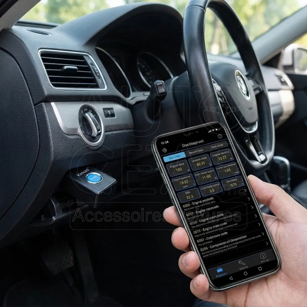 Scanner Diagnostic OBD2 Bluetooth Kimood Multi-plateforme vue 3