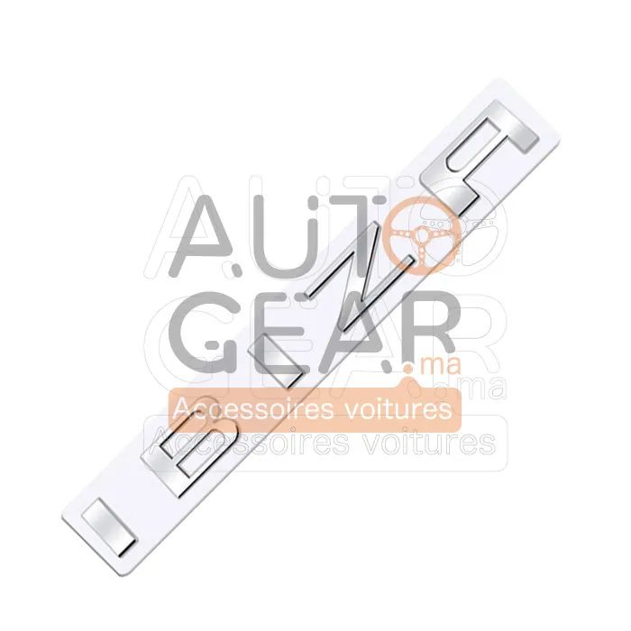 Seat Ibiza Logo Emblème en Lettres Chrome et Noir