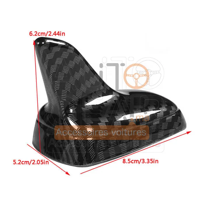Antenne Décorative Shark Carbone vue 2