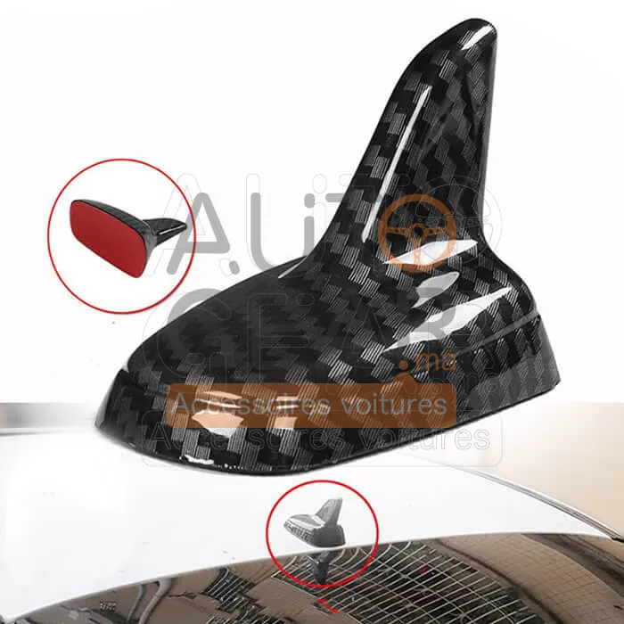 Antenne Décorative Shark Carbone