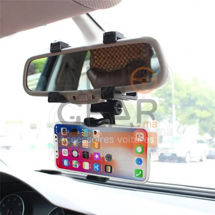 Support Téléphone de Rétroviseur de Voiture Universel vue 4