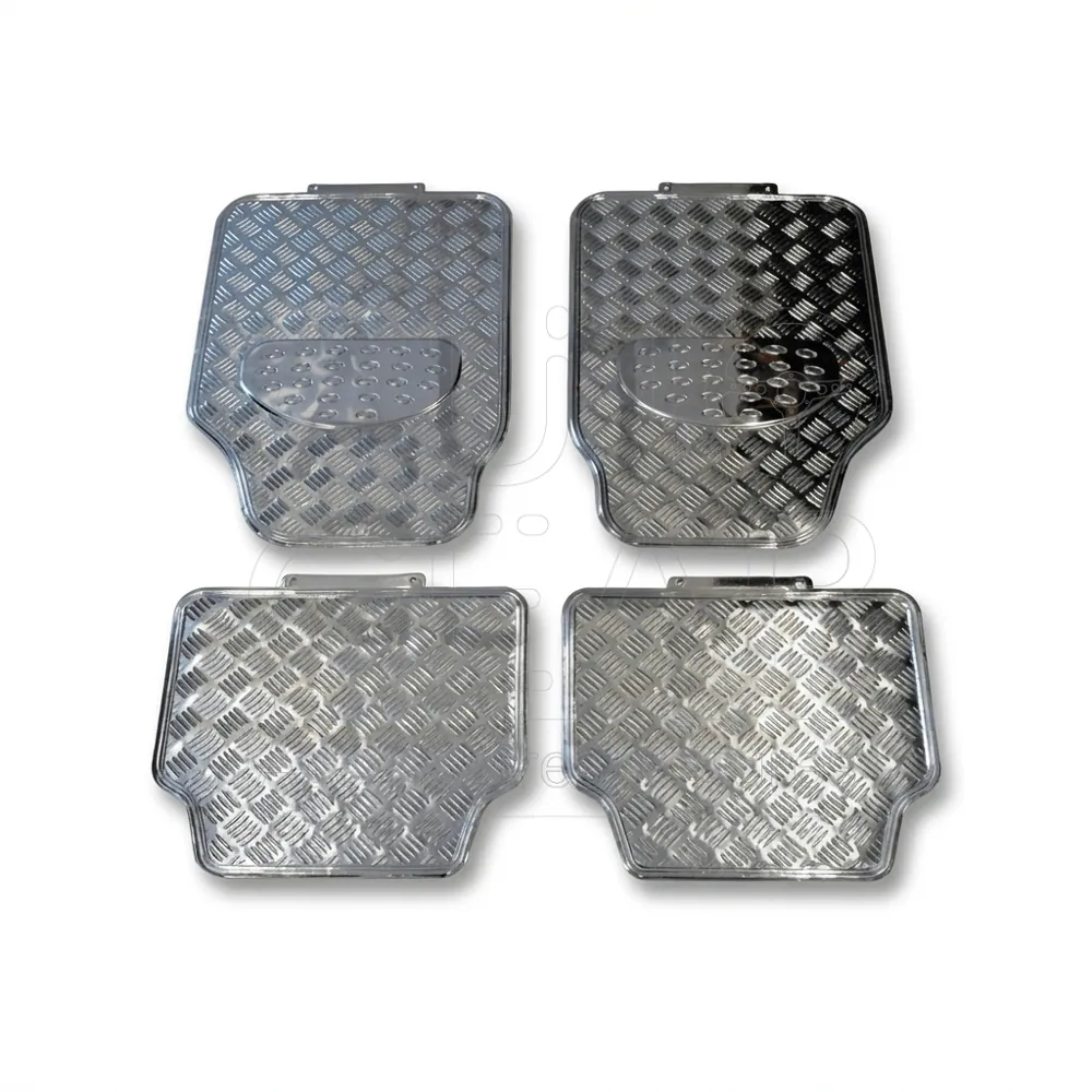 Tapis Chrome Universel Caoutchouc (4 Pièces)