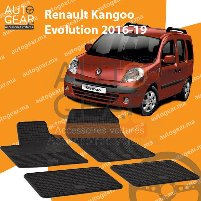 Tapis de Sol sur Mesure en Caoutchouc Renault Kangoo Evolution (2016-2019)