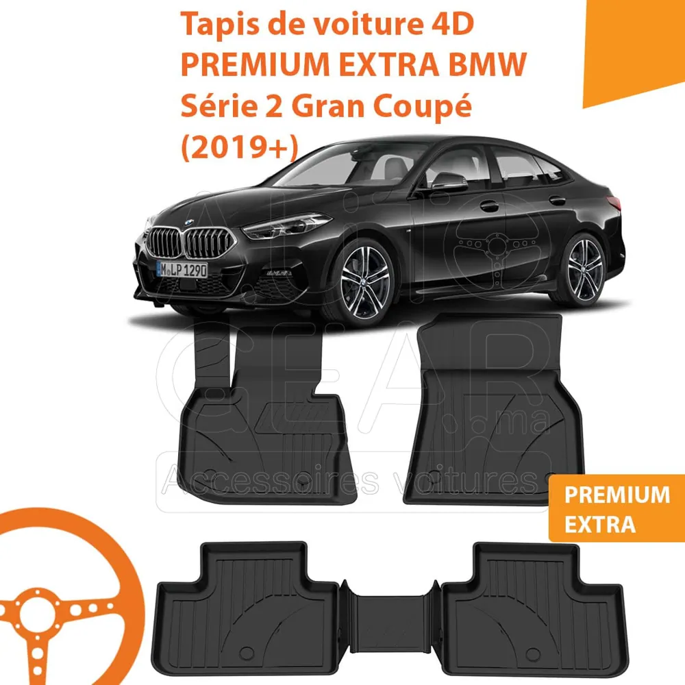 Tapis de Voiture 4D Premium BMW Série 2 Gran Coupé (2019+)