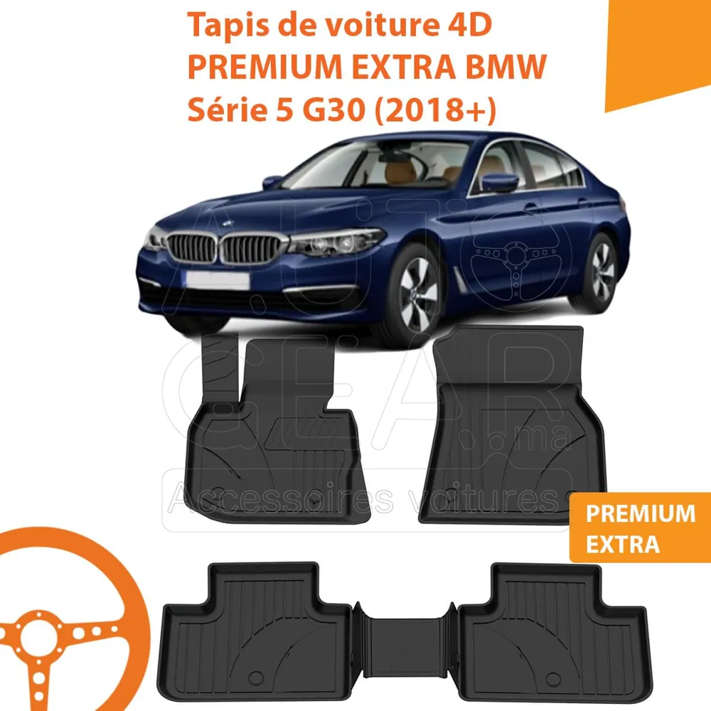 Tapis de Voiture 4D Premium BMW Série 5 G30 (2018+)