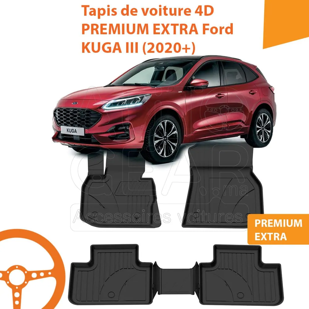 Tapis de Voiture 4D Premium Ford Kuga III (2020+)
