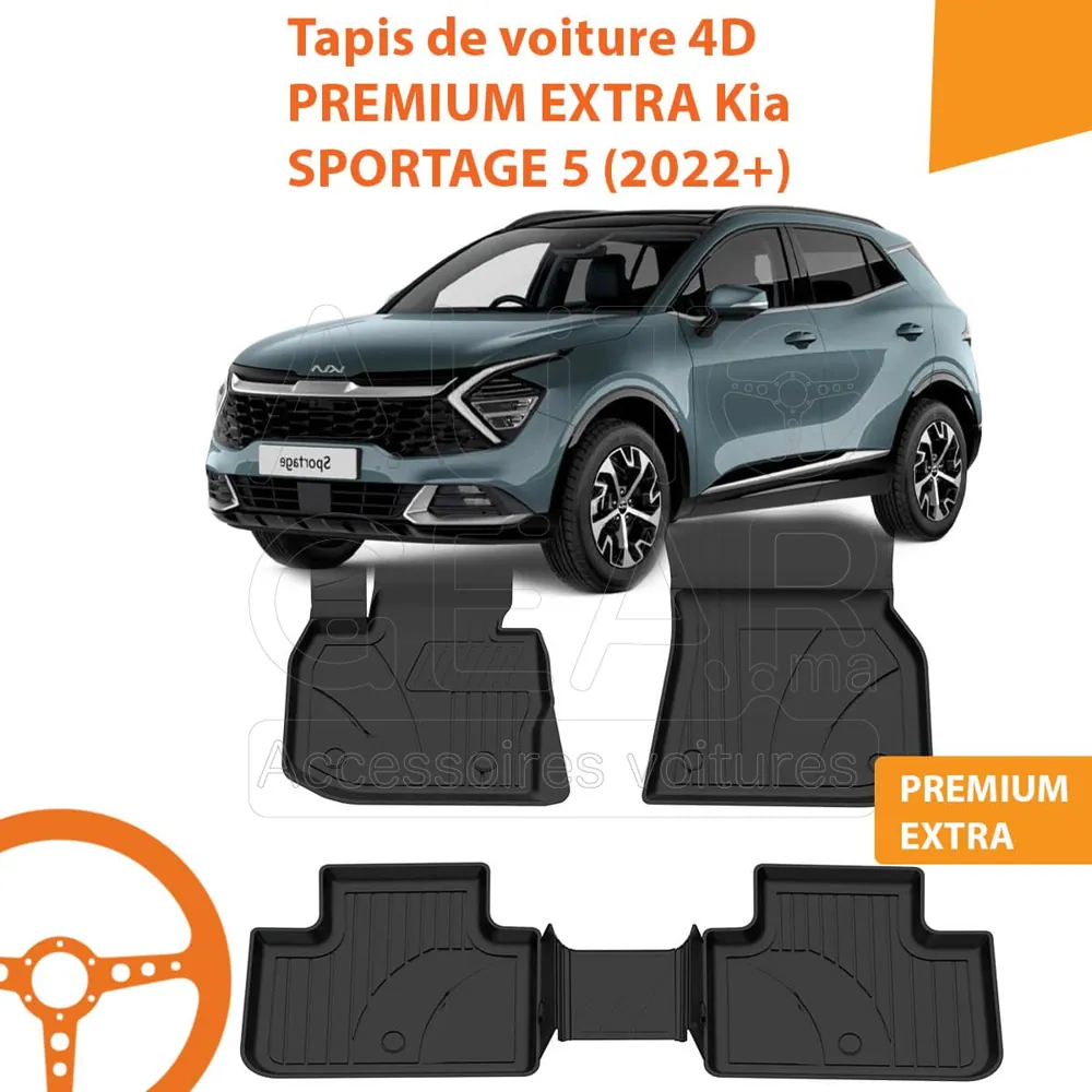 Tapis de Voiture 4D Premium Kia Sportage 5 (2022+)