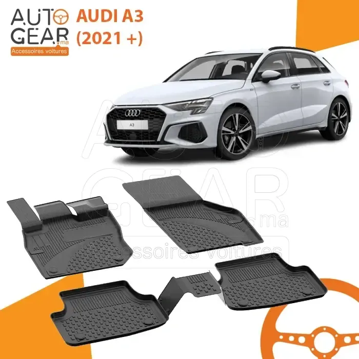 Tapis de Voiture 4D Sahler pour Audi A3 (2021-2025)