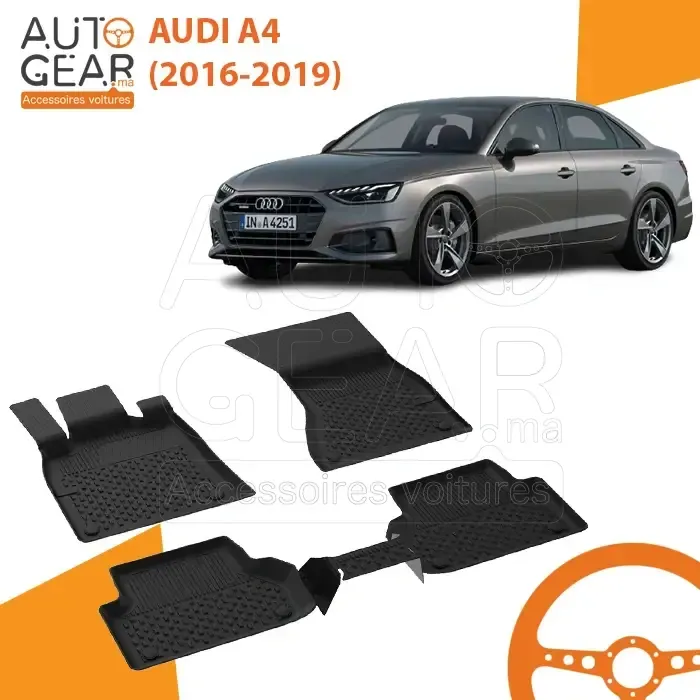 Tapis de Voiture 4D Sahler pour Audi A4 (2016-2019)