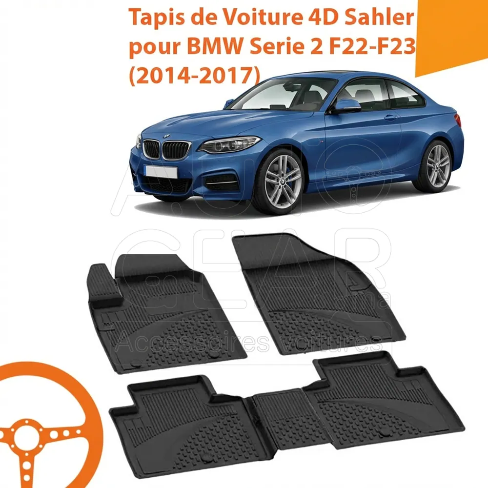 Tapis de Voiture 4D Sahler pour BMW Série 2 F22-F23 (2014-2017)