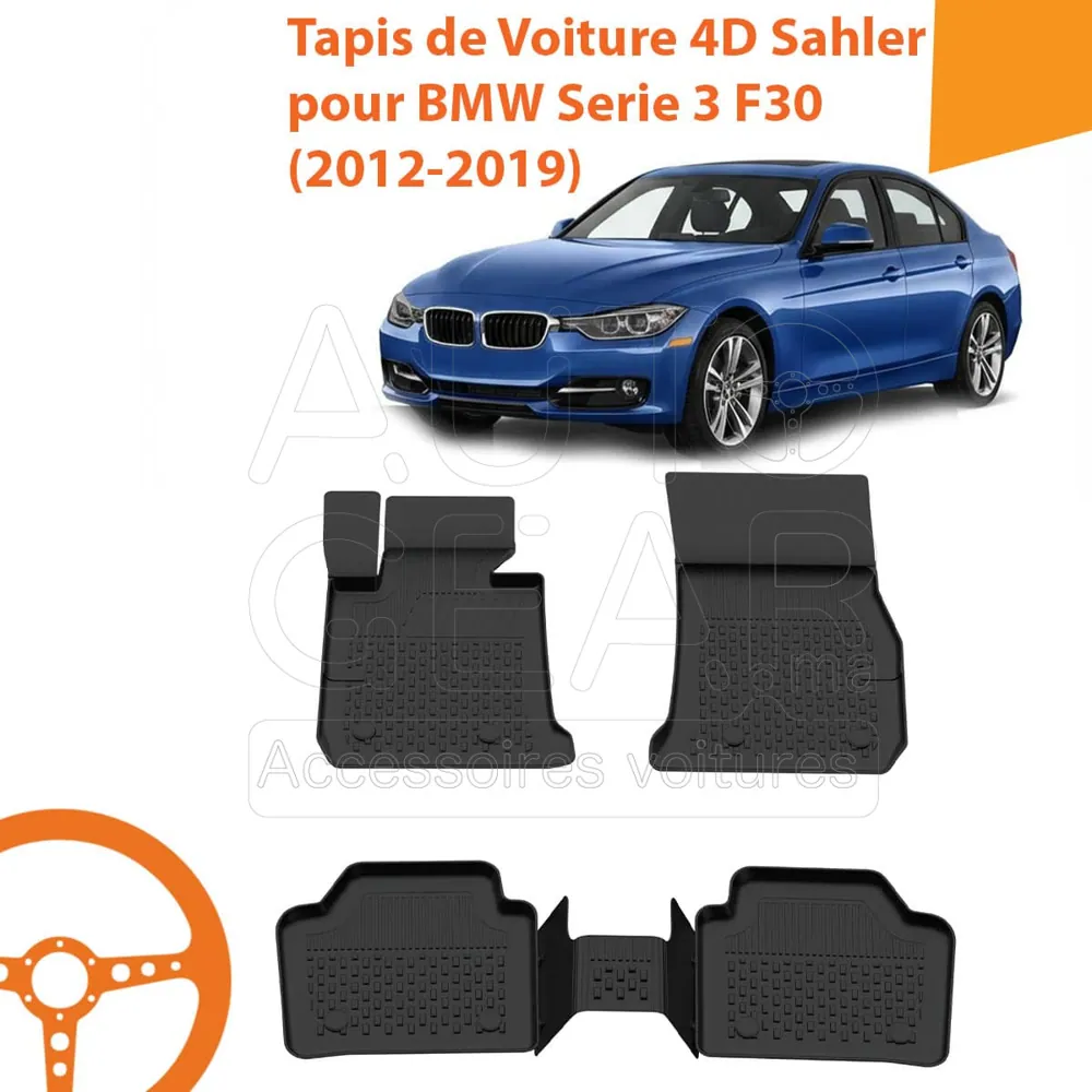 Tapis de Voiture 4D Sahler pour BMW Série 3 F30 (2012-2019)