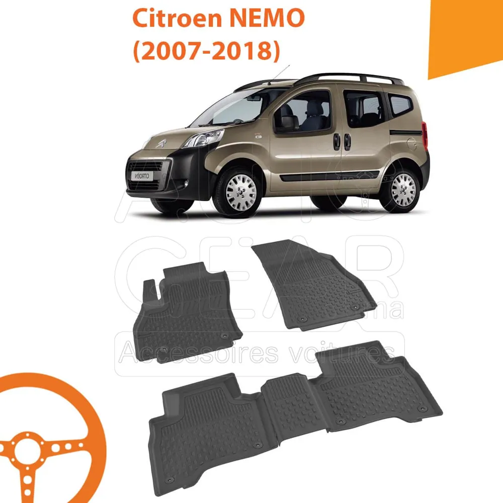 Tapis de Voiture 4D Sahler pour Citroën Nemo (2007-2018)