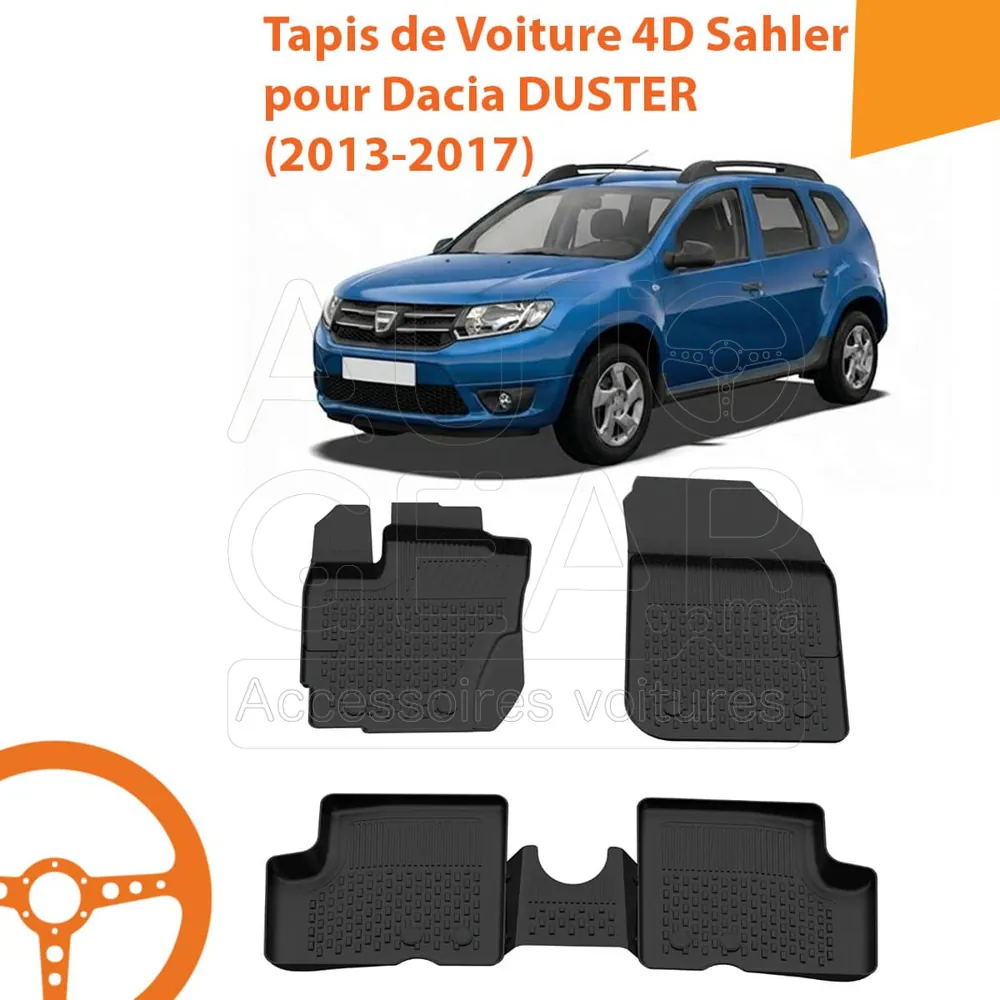 Tapis de Voiture 4D Sahler pour Dacia Duster (2013-2017)