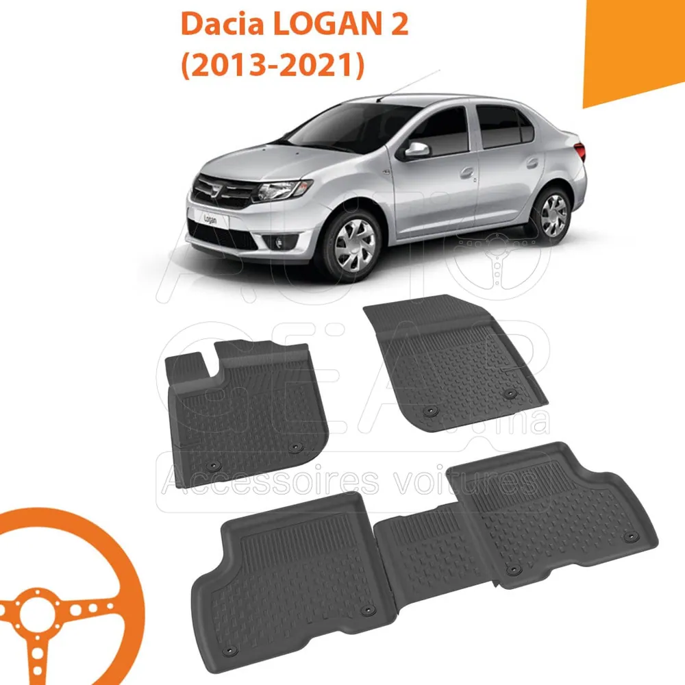 Tapis de Voiture 4D Sahler pour Dacia Logan 2 (2013-2021)