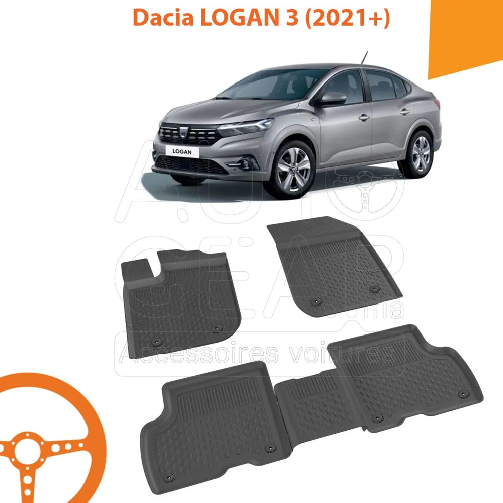 Tapis de Voiture 4D Sahler pour Dacia Logan 3 (2021+)