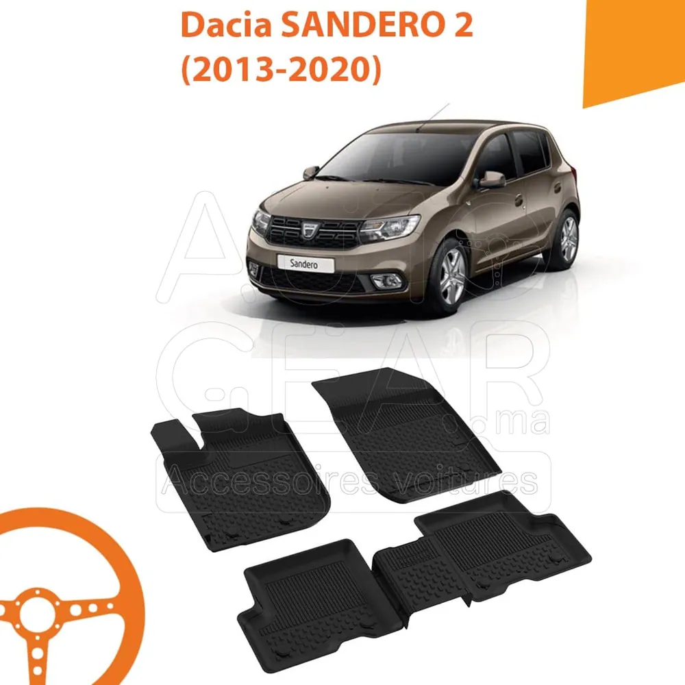 Tapis de Voiture 4D Sahler pour Dacia Sandero 2 (2013-2020)