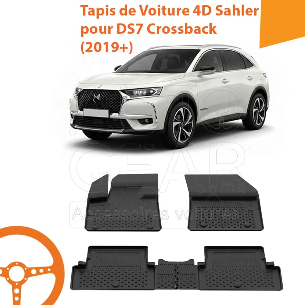 Tapis de Voiture 4D Sahler pour DS7 Crossback (2019+)