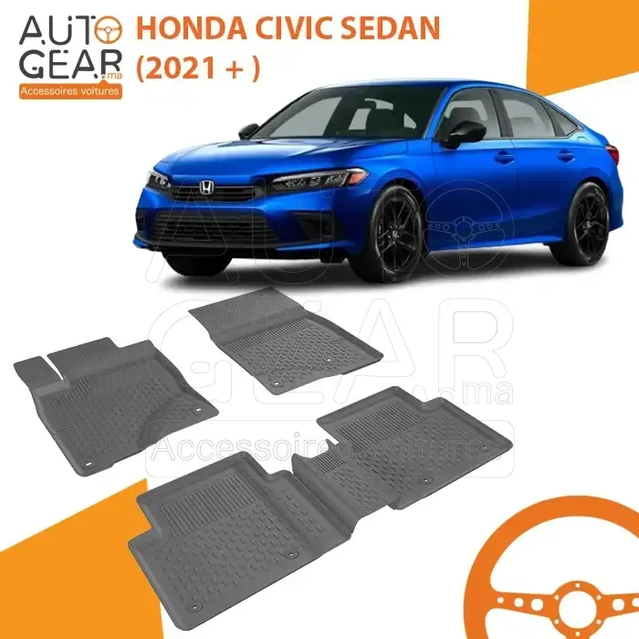 Tapis de Voiture 4D Sahler pour Honda Civic Sedan (2021+)