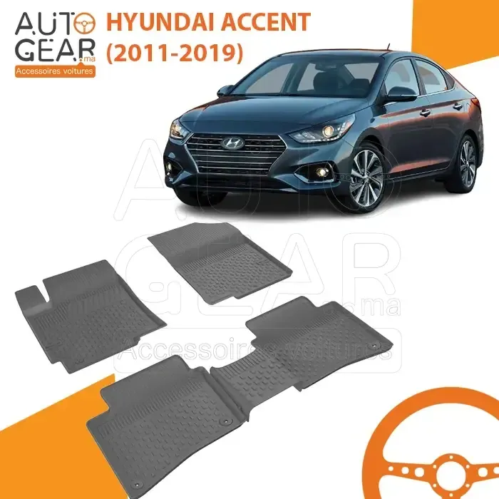 Tapis de Voiture 4D Sahler pour Hyundai Accent (2011-2019)