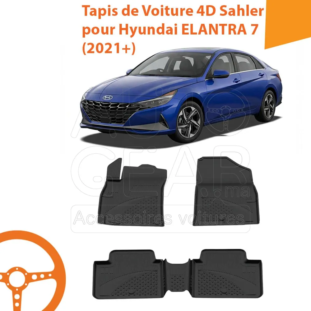 Tapis de Voiture 4D Sahler pour Hyundai Elantra 7 (2021+)