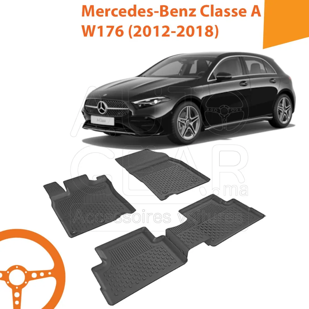 Tapis de Voiture 4D Sahler pour Mercedes-Benz Classe A W176 (2012-2018)