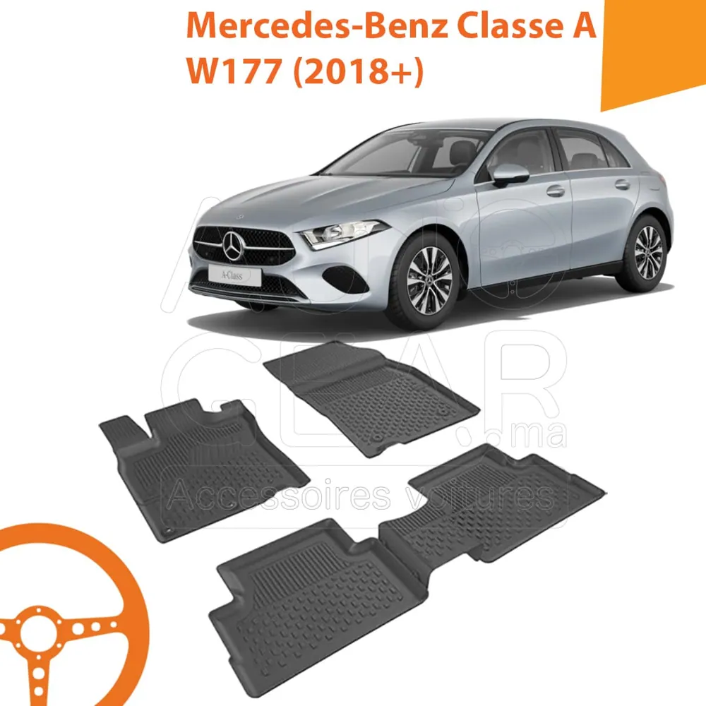 Tapis de Voiture 4D Sahler pour Mercedes-Benz Classe A W177 (2018+)
