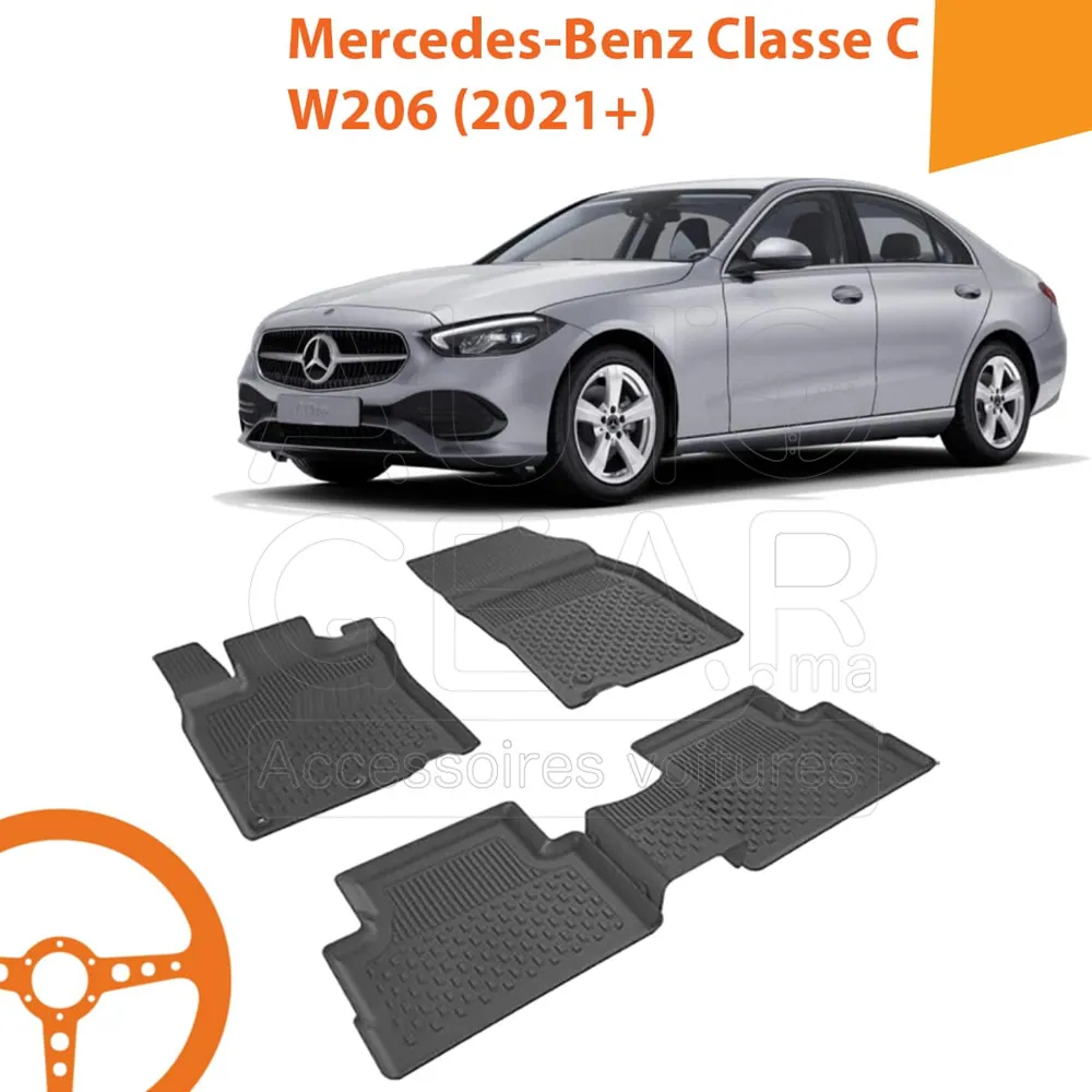 Tapis de Voiture 4D Sahler pour Mercedes-Benz Classe C W206 (2021+)