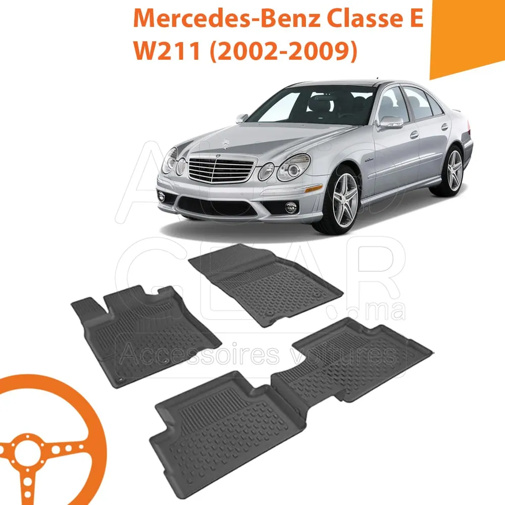 Tapis de Voiture 4D Sahler pour Mercedes-Benz Classe E W211 (2002-2009)