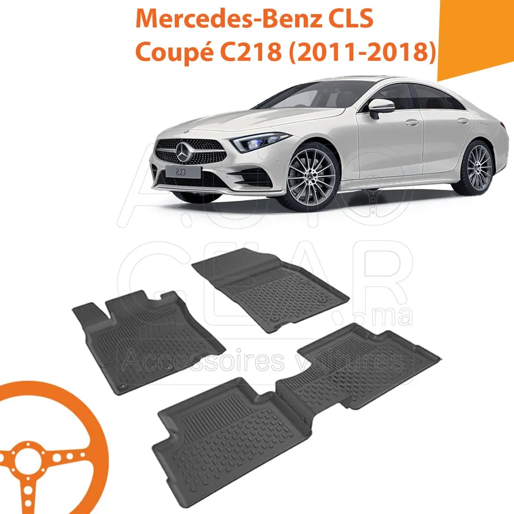 Tapis de Voiture 4D Sahler pour Mercedes-Benz CLS Coupé C218 (2011-2018)