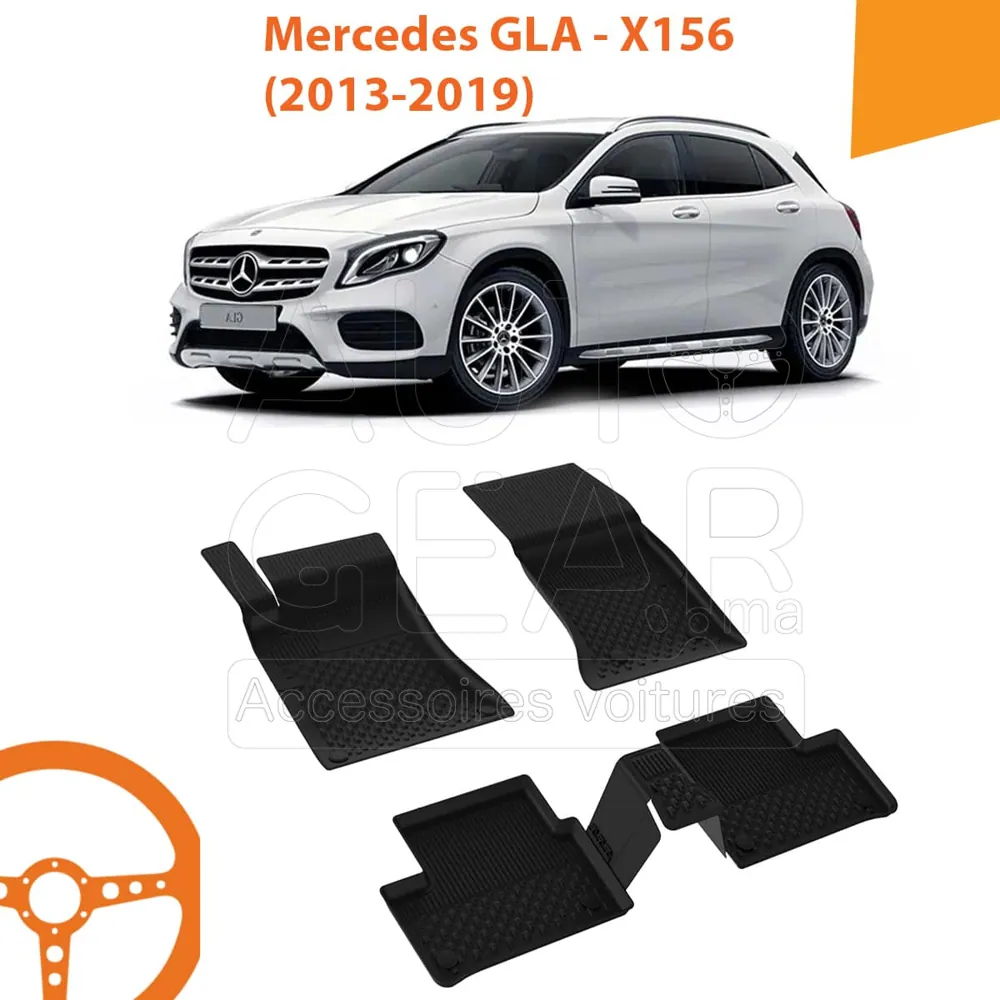Tapis de Voiture 4D Sahler pour Mercedes GLA X156 (2013-2019)
