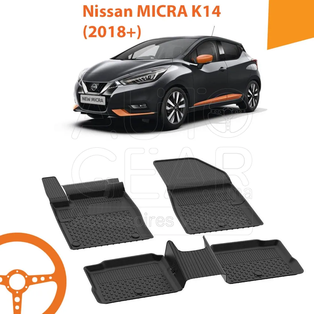 Tapis de Voiture 4D Sahler pour Nissan Micra K14 (2018+)
