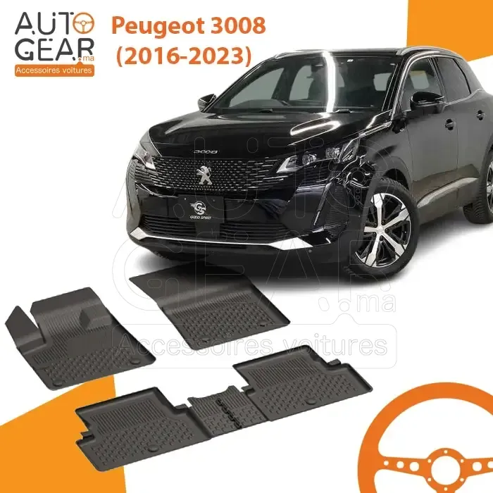 Tapis de Voiture 4D Sahler pour Peugeot 3008 (2016-2023)