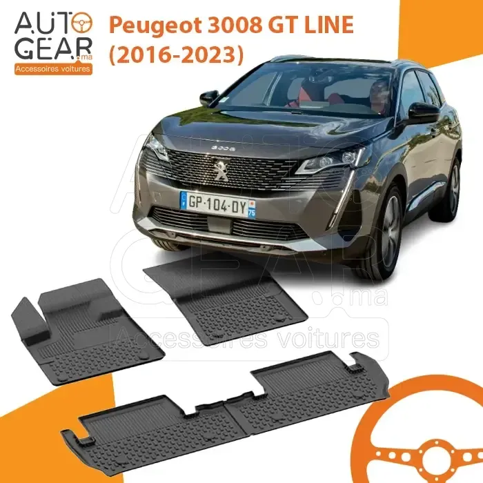 Tapis de Voiture 4D Sahler pour Peugeot 3008 GT Line (2016-2023)