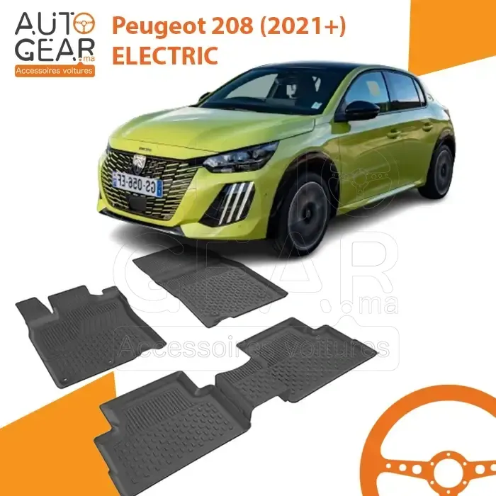 Tapis de Voiture 4D Sahler pour Peugeot E-208 Electric (2021+)