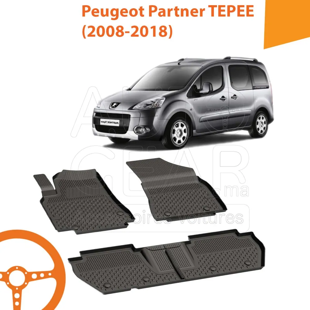 Tapis de Voiture 4D Sahler pour Peugeot Partner Tepee (2008-2018)