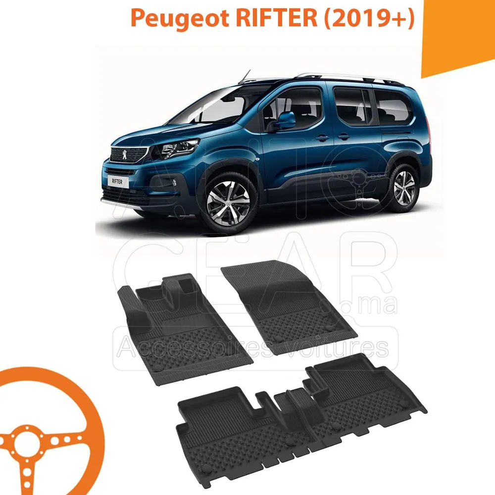 Tapis de Voiture 4D Sahler pour Peugeot Rifter (2019+)