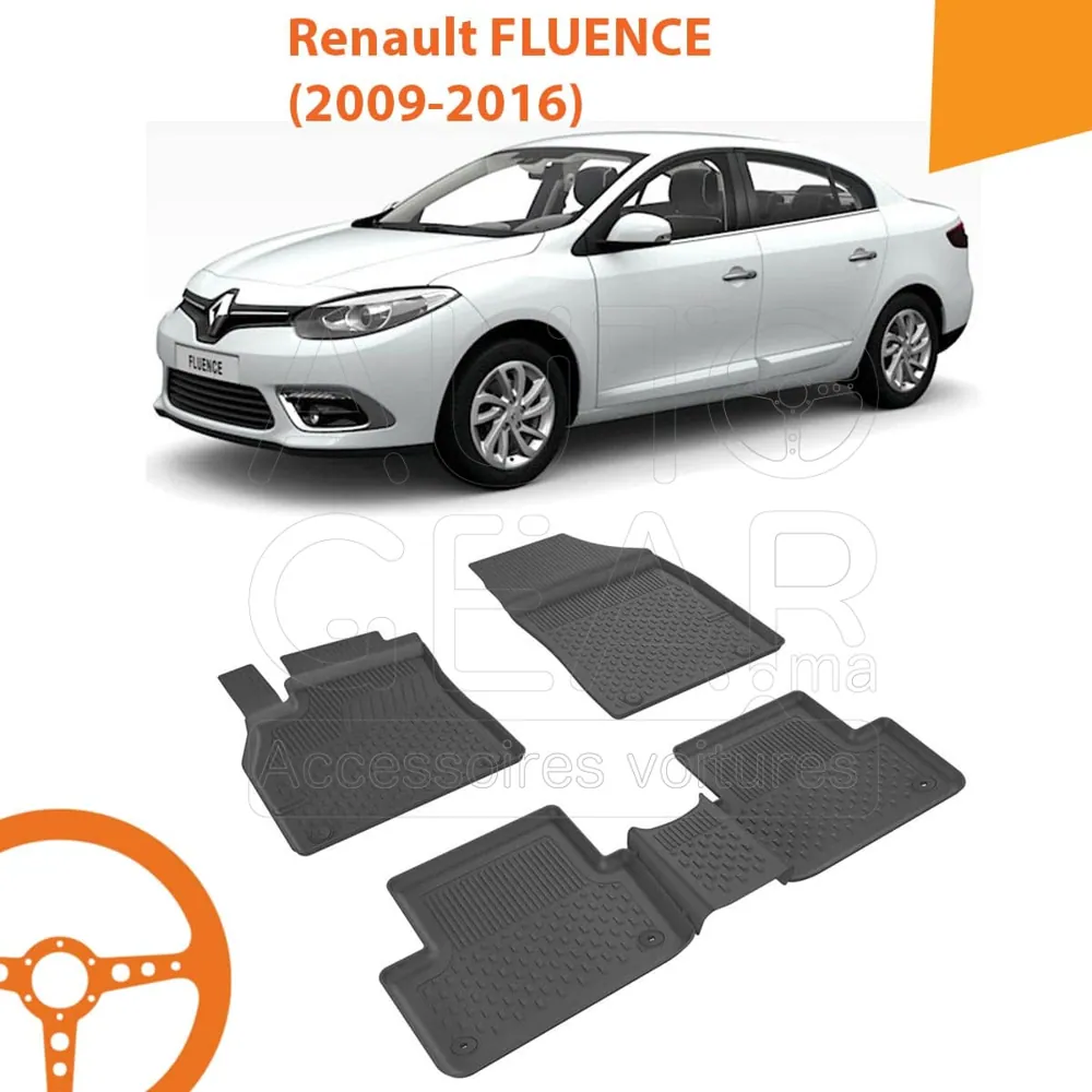 Tapis de Voiture 4D Sahler pour Renault Fluence (2009-2016)