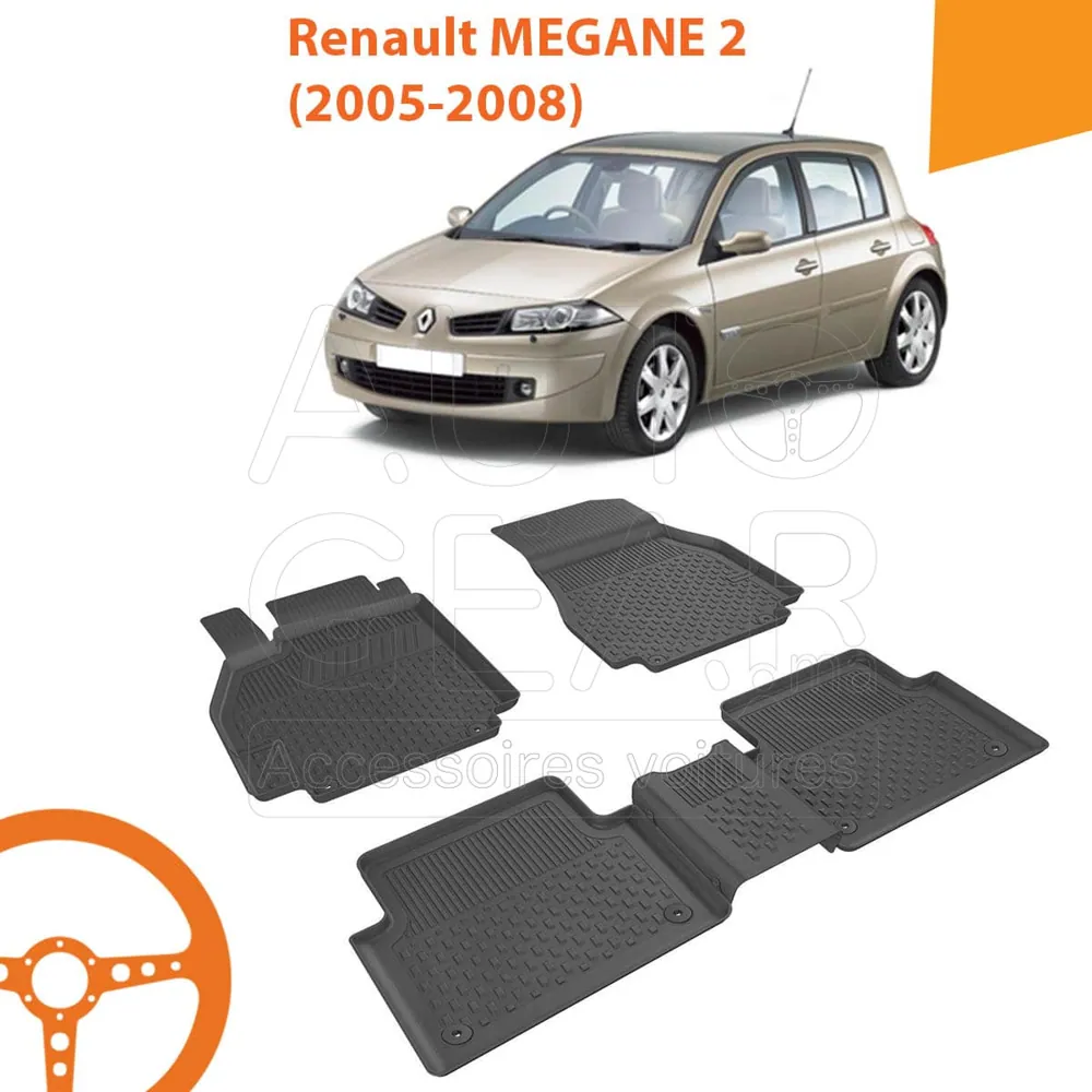 Tapis de Voiture 4D Sahler pour Renault Mégane 2 (2005-2008)