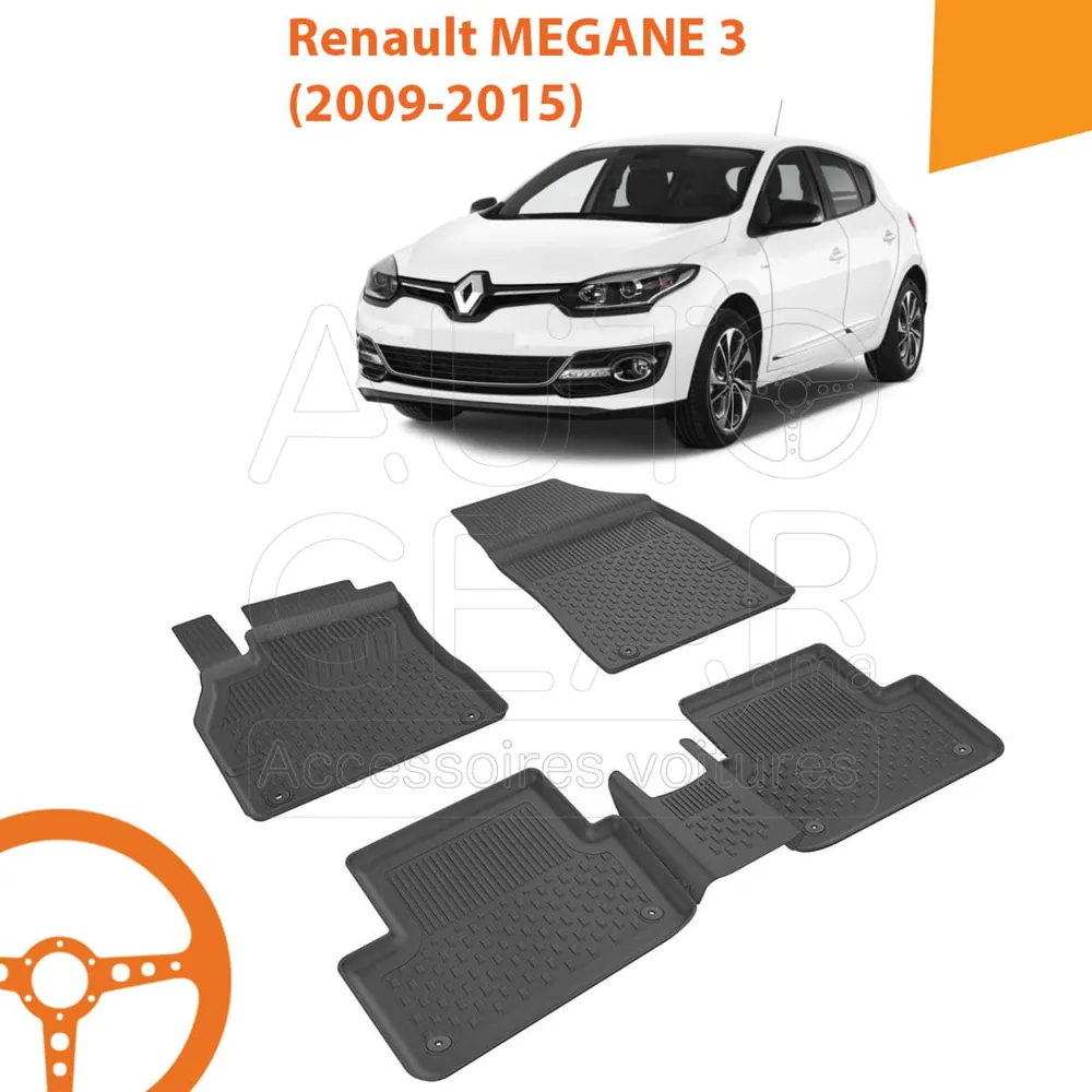 Tapis de Voiture 4D Sahler pour Renault Mégane 3 (2009-2015)