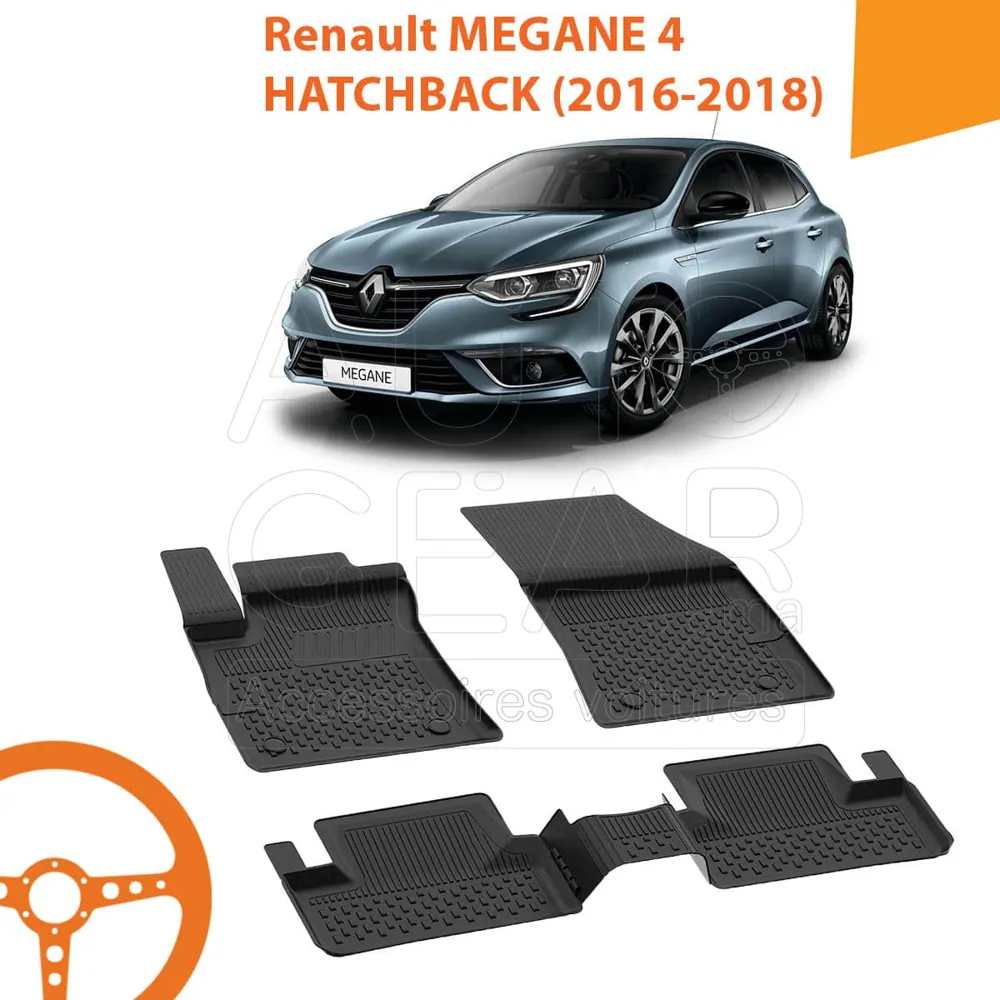 Tapis de Voiture 4D Sahler pour Renault Mégane 4 Hatchback (2016-2018)