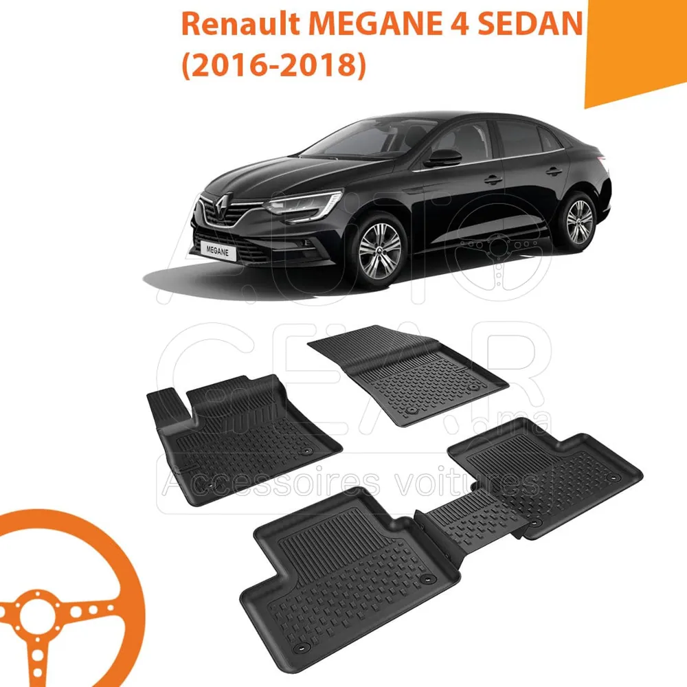 Tapis de Voiture 4D Sahler pour Renault Mégane 4 Sedan (2016-2018)
