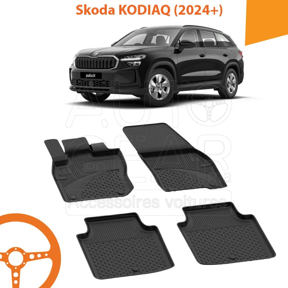 Tapis de Voiture 4D Sahler pour Skoda Kodiaq (2024+)