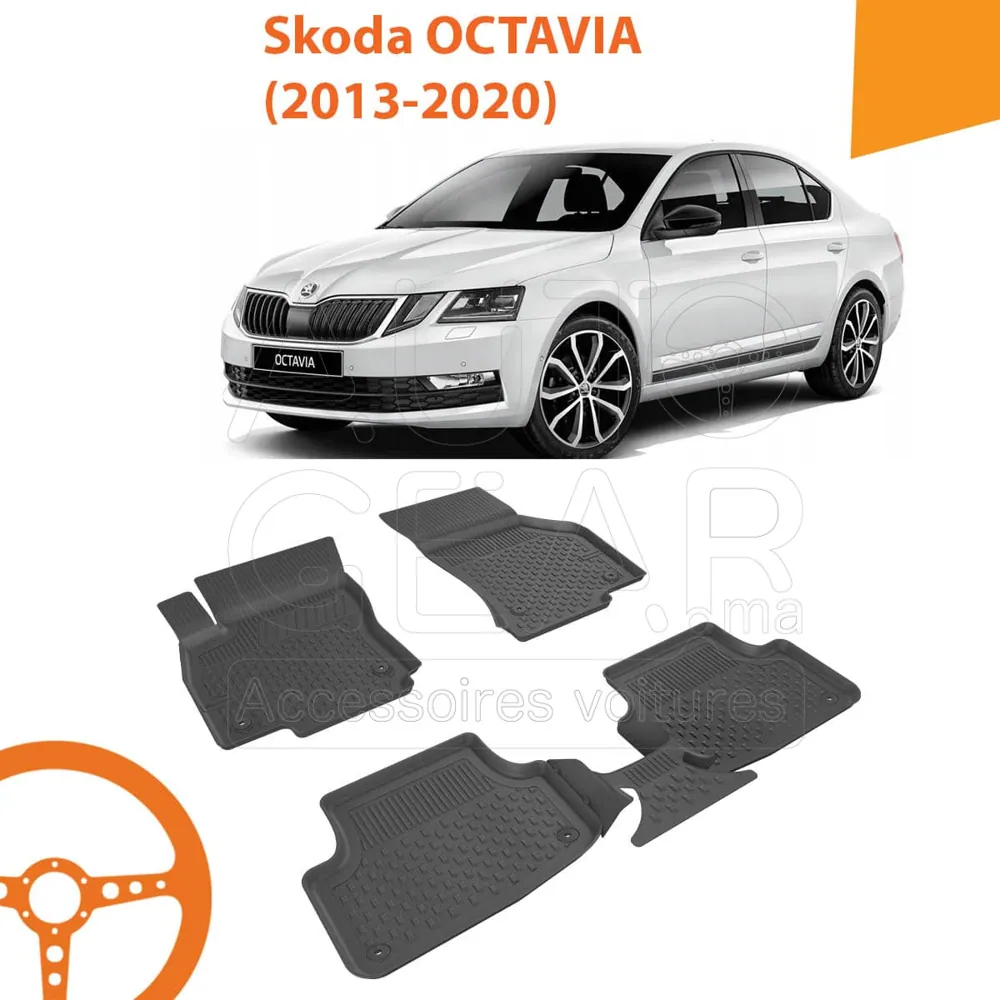 Tapis de Voiture 4D Sahler pour Skoda Octavia (2013-2020)