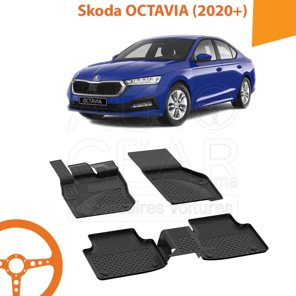 Tapis de Voiture 4D Sahler pour Skoda Octavia (2020+)